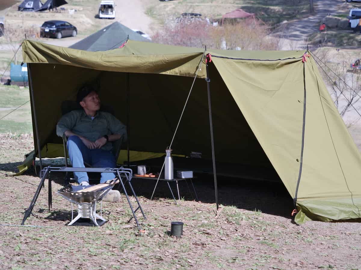 ATEPA パップテント 軍幕テント 簡易 ソロテント 1～2人用 通気 耐水+